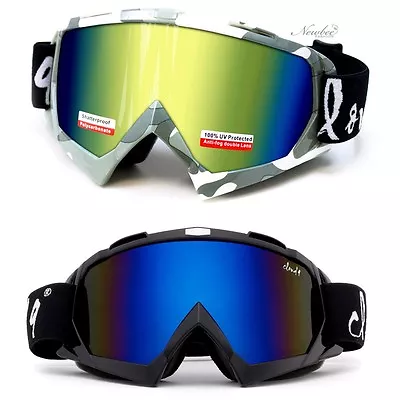 Mens Snow Ski Goggles  Gorilla  Anti-Fog Dual Lens UV400 Snowboarding W Pouch  • $25.99