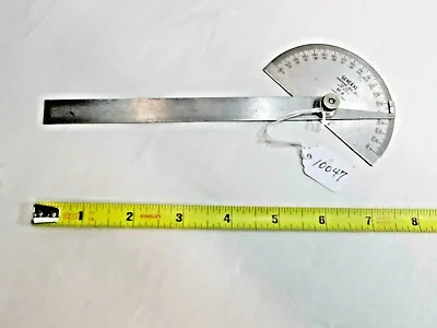Protractor General Hardware No.18 Machinist's Stainless Steel Protractor USA • $23.68