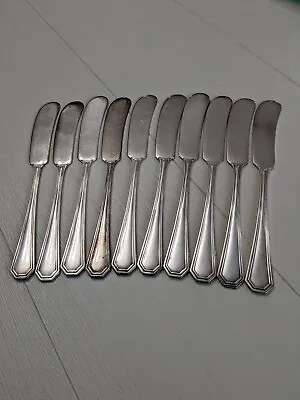 (10) Antique 1835 R. Wallace A1/Triple Plate Butter Knife/Spreader 1913 Alamo !! • $29.95