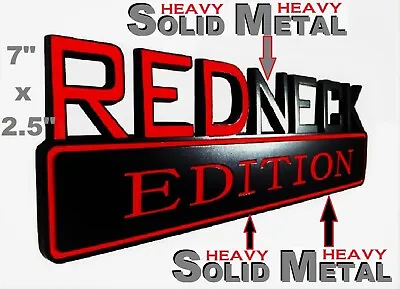 SOLID METAL Redneck Edition BEAUTIFUL EMBLEM Buick Door Fender Exterior Sign 3D • $26.99