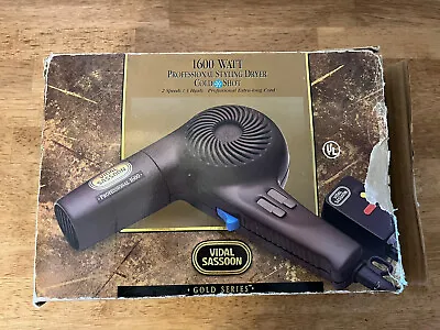 Vidal Sassoon Professional Blow Dryer 1600 Watt Vintage Works • $19