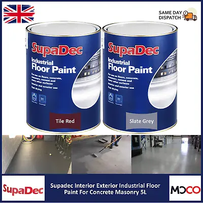 Supadec Quick Dry Indoor Outdoor Industrial Floor Concrete Masonry Paint 5L • £43.29