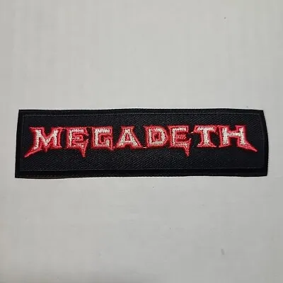 MEGADETH Band Red Logo SMALL PATCH Embroidered • $7.60