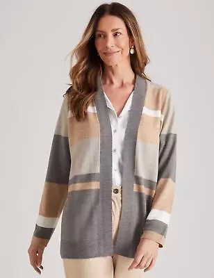 MILLERS - Womens Jumper - Long Winter Cardigan Cardi - Grey Sweater - Supersoft • $12.04