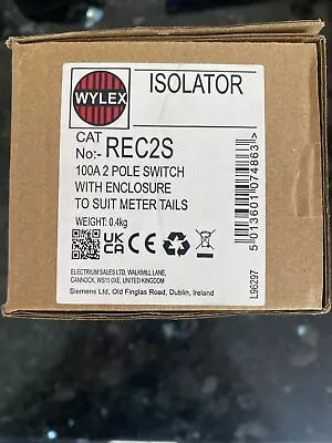 Wylex REC2S Enclosed Isolator Switch - 100 Amp Double Pole • £13