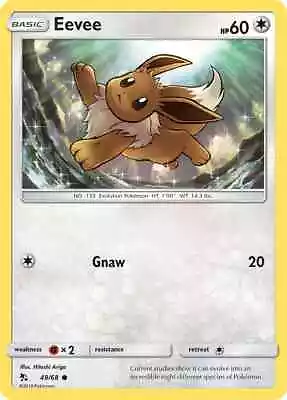 Eevee 49/68 Hidden Fates Pokemon Card NM • $1.99