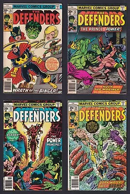 $12 • Buy Defenders #51-54 Marvel 1977 George Perez Covers, Hulk V Namor 1st Cameo Lunatik