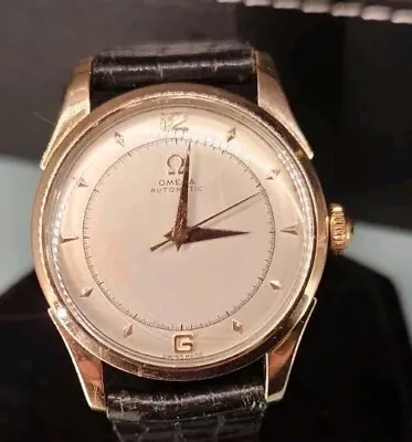 Omega Watch Two Tone Rose Gold. DIAL IS MINT! Vintage Keeps Excellent Time RARE. • $799