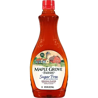 Maple Grove Farms Syrup Sugar Free 100% Pure Maple Syrup 24 Ounce • $8.99