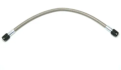 12  Long / 1' Fragola -4 AN To 4 AN Braided Stainless Steel Hose Assembly Black • $20.60