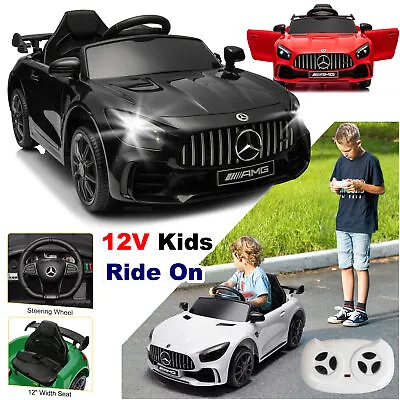 Kids Electric Ride On Mercedes-Benz Licensed Toy Car With Remote Control AMG GTR • $138.79