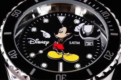 Disney Mickey Mouse Collaboration Watch Made By SEIKO Subsidiary Black • $137.70