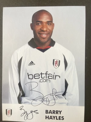 £6.69 • Buy Barry Hayles - Fulham Fc Signed Official Photo Card
