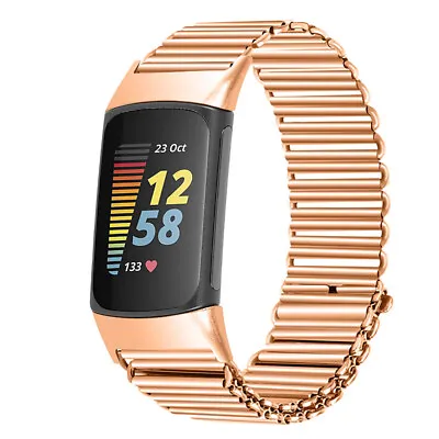 Adjustable Stainless Steel Band Metal Strap For Fitbit Charge 2 3 4 5 6 • $21.78