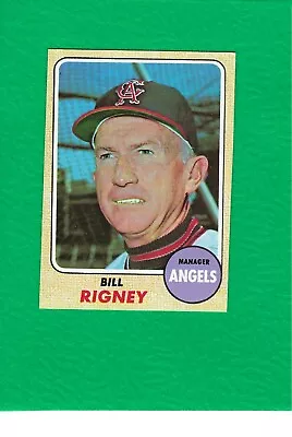 1968 Topps #416 Bill Rigney Angels MINT High Grade Beauty!   • $18.98