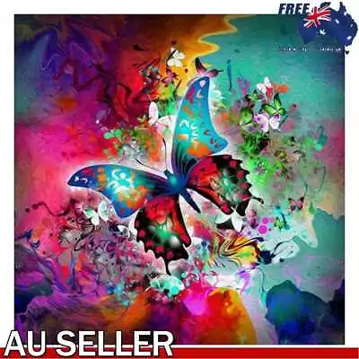 $11.29 • Buy Butterfly 5D Full Drill Diamond Painting Embroidery DIY Craft Cross Stitch