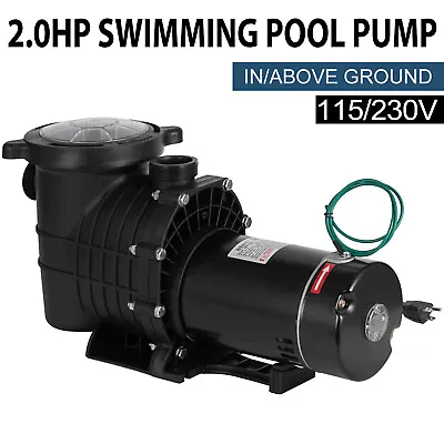 Hayward 2.0HP Swimming Pool Pump In/Above Ground W/ Motor Strainer Filter Basket • $149.90