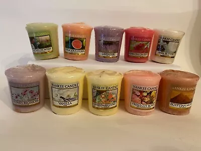 Ten Yankee Candle (old Logo) Samplers/Votives (S79) • £1.04