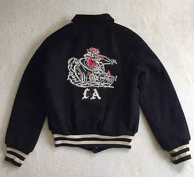 Vintage CA Car Club Jacket Empire Union Made Varsity Rat Fink Hot Rod Rockabilly • $2800