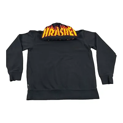 Vans X Thrasher Collab Men's Small Hoodie Sweatshirt Black Skate Skateboard Surf • $16.16
