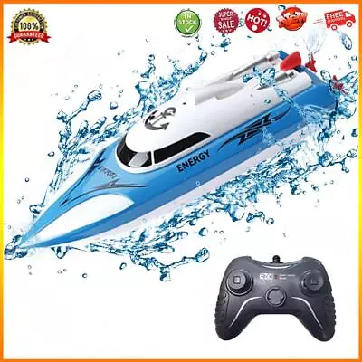 2.4GHz RC Racing Boat High Speed Fast RC Boats For Adults And Kid (Blue) • $43.44