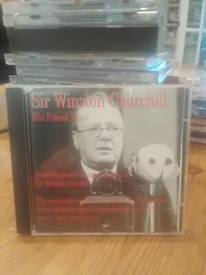 Winston Churchill  Finest Hour  Major Wartime Speeches CD ** Very Good Condition • £3.99