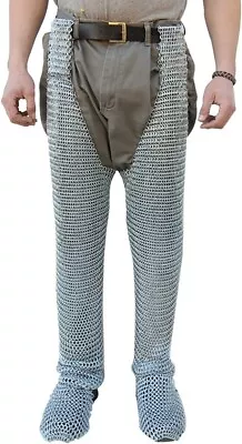 Medieval Warrior Battle Ready Chausses Chain Mail Leggings • $89.99