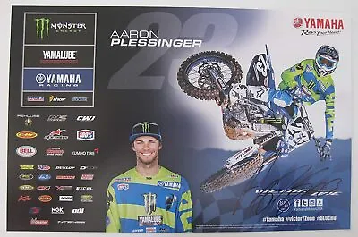 Aaron Plessinger Supercross Motocross Signed Autographed 11x17 Poster COA • $99.99