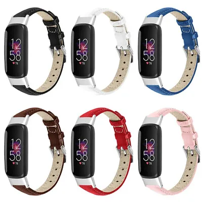 £4.99 • Buy Luxruy Leather Replacement Strap Watch Band Buckle Wristband For Fitbit Luxe