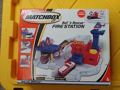 Matchbox Fire Station Roll ‘n Rescue Mattel! Vehicle Included! New! • $45