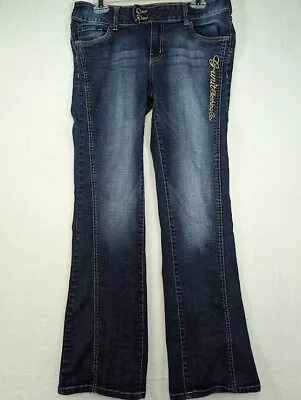 Vintage G-Unit Jeans Women's Size 11 Wash Denim Y2K Embroidered Flared Leg • £18.33