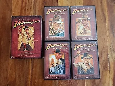 Indiana Jones DVD The Complete Adventure Collection Box Set 4 R4 Free Post • $14.75