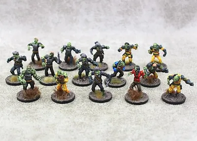 Firefight Plague Stage 3Z ZOMBIES X15 Well Painted Mantic Games 13712 • $56