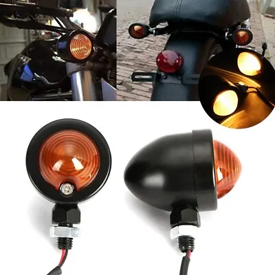 Black Turn Signals Lights For Yamaha Virago XV 250 500 535 700 750 920 1100 • $18.99