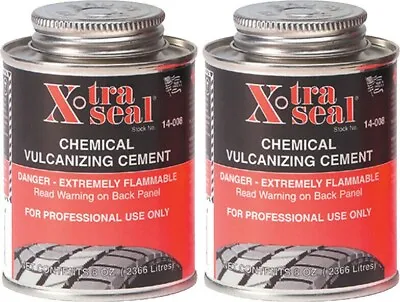Xtra Seal 14-008 Chemical Vulcanizing Cement 8oz Pack Of 2 • $18.50