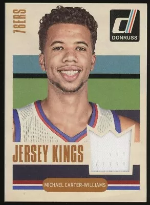 2014-15 Panini Donruss Michael Carter-Williams Jersey Kings 76ers #10 • $3.99