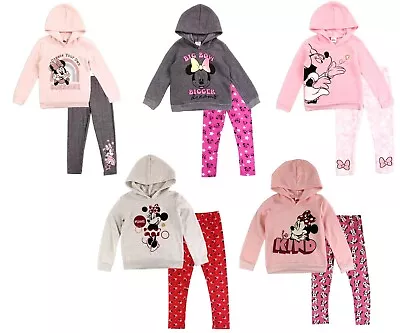 Disney Little Girls' Minnie Mouse Hoodie Sweatshirt And Leggings Outfit Set 4-6x • $24.95