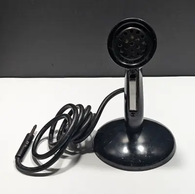 $75 • Buy Vintage Roanwell Desk Microphone Push Button No. 9808 Brooklyn NY