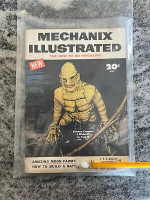 MECHANIX ILLUSTRATED May 1954 The Creature From The Black Lagoon Monster Horror • $30