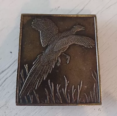 Vintage Pheasant Solid Brass Belt Buckle D-144 Hunting Bird Shooting Lake Nature • $12.99