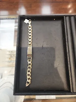 14k Yellow Gold Mens ID Bracelet Solid Gold 70.5 Grams! • $5500