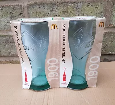  McDonalds Coca Cola Glasses In Box Ltd Edition 1900/COLLECTABLE/NEW OTHER • £5.80