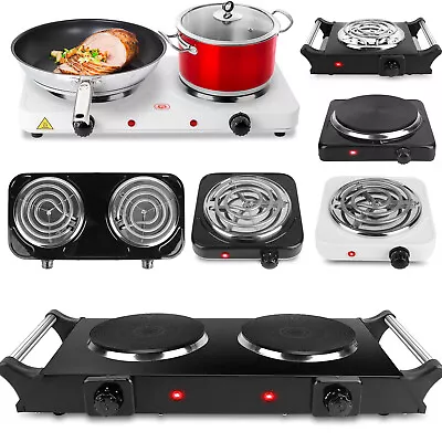 1000/2000W Portable Electric Single Dual Burner Hot Plate Cooktop Cooking Stove • $14.99