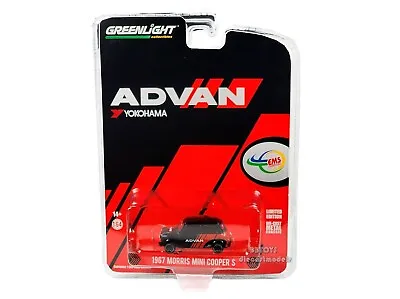 1967 Morris Mini Cooper S Advan Yokohama Livery Indonesia 1/4 GREENLIGHT 51497 • $15.99