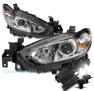 For 14-17 Mazda 6 Halogen Projector Headlight Headlamp Chrome W/50W 6K Xenon HID • $447.95