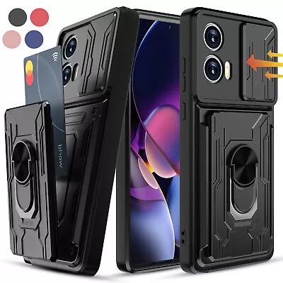 For Motorola Moto G Stylus Power Play 5G 2024 Card Slot Case Ring Holder Cover • $8.95