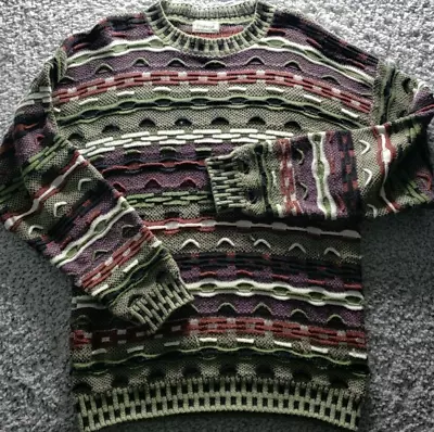 Vintage Protege Collection Sweater Mens M Coogi Style Knit Pullover Biggie Dad • $39.10