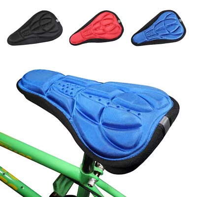 Bike Seat Cover Gel Mountain Bicycle Saddle Comfort Cushion Cover Soft Padded • $7.59