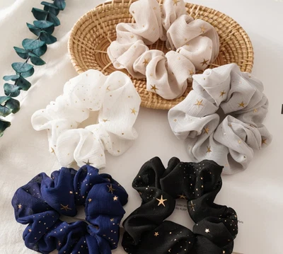 £1.49 • Buy Hair Scrunchies Chiffon Bobbles Elastic Scrunchy Hair Holder Bands UK Tie Band