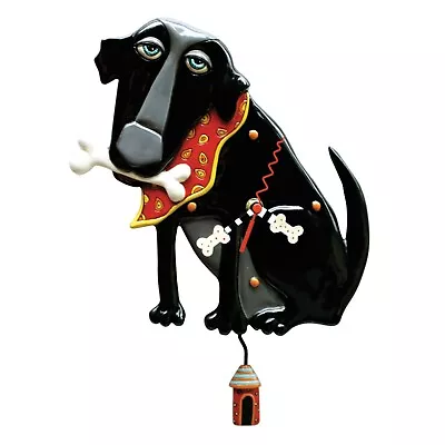 Michelle Allen Designs Parker The Labrador Dog Pendulum Kitchen Wall Clock • $69.99